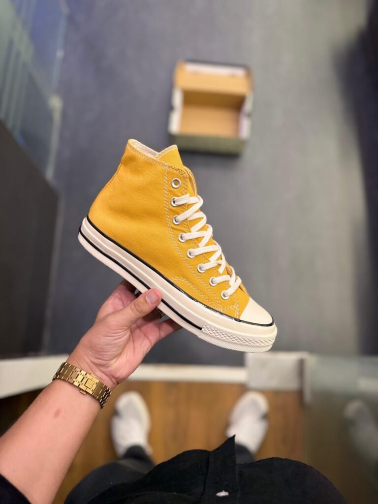 Chuck 70 Mid Yellow Sneakers In Stock -...